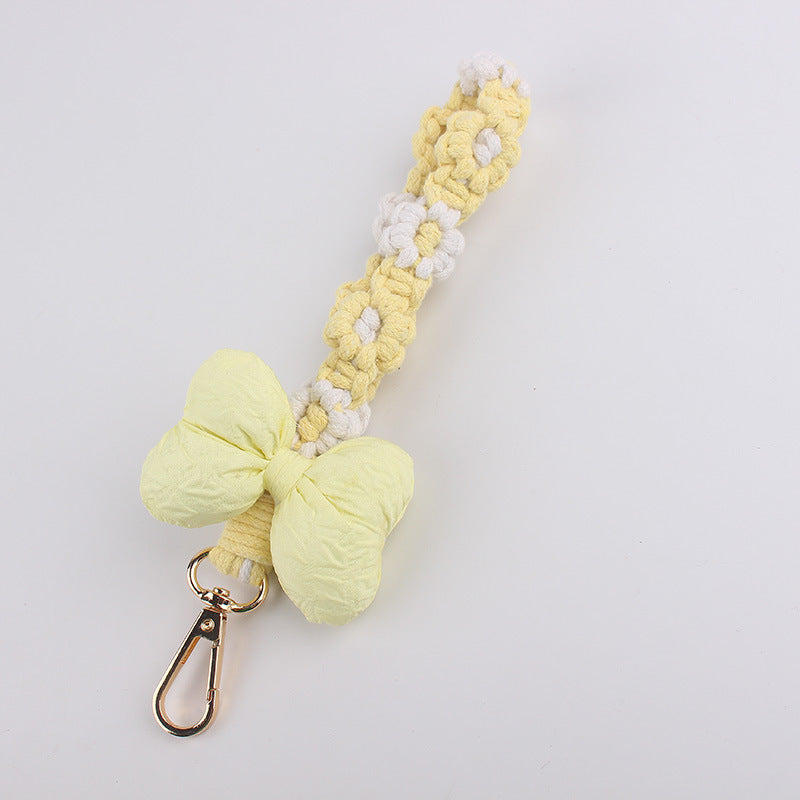 Wholesale Ins Plush Bowknot Phone Pendant
